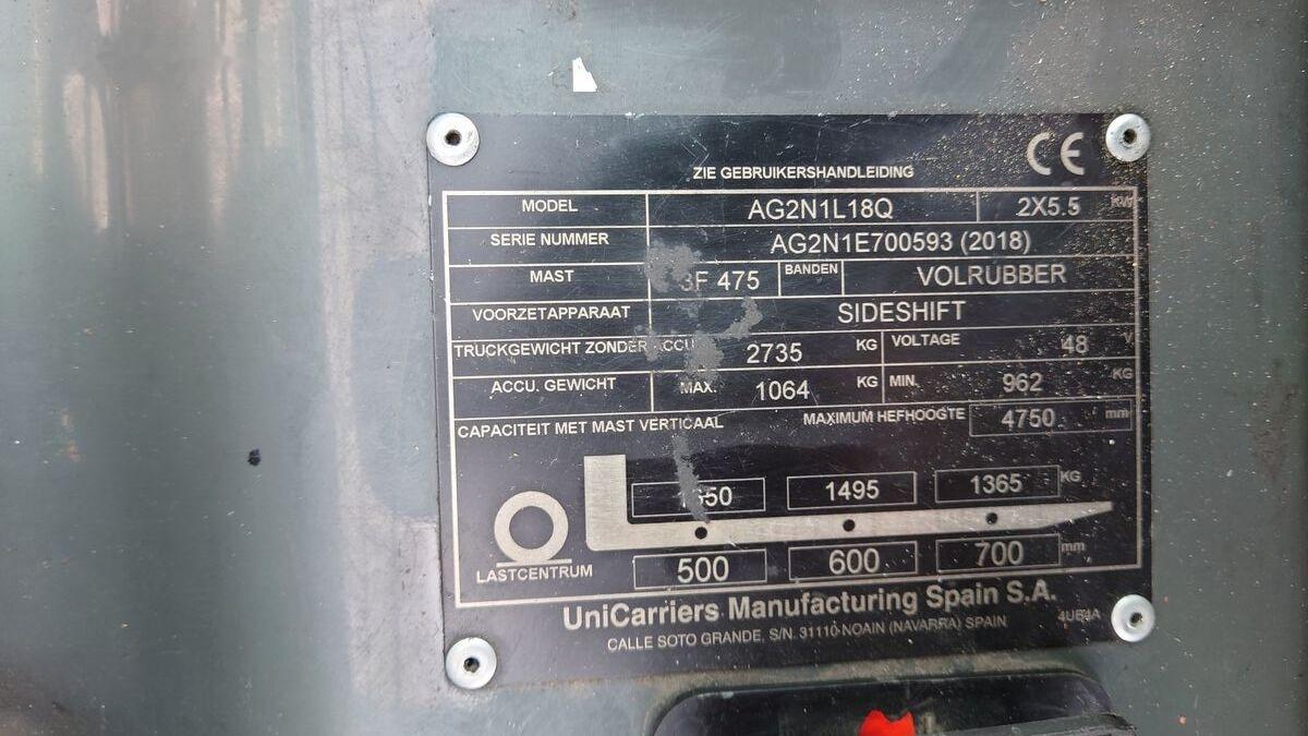 Wózek widłowy AG2N1L18Q AG2N1L18Q- Photo 4