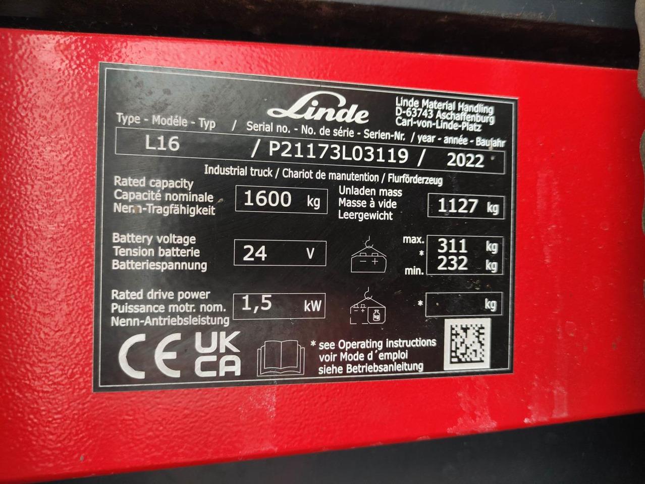 Wózek wys. podnoszenia L16i-1173 L16i-1173- Photo 5