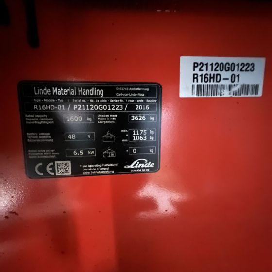 Carrello retrattile Linde R16HD (1120) Linde R16HD (1120)- Photo 2