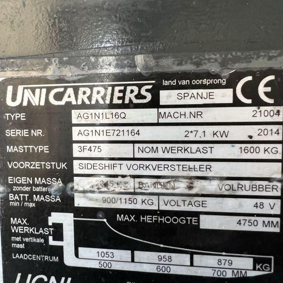 Carrello elevatore Unicarriers AG1N1L16Q Unicarriers AG1N1L16Q- Photo 8