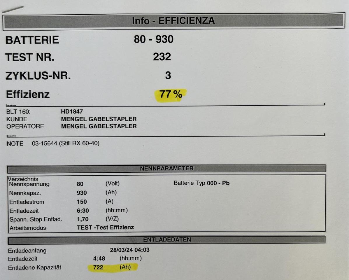 Carrello elevatore elettrico Still RX 60-40 / Batt. 77% Still RX 60-40 / Batt. 77%- Photo 9