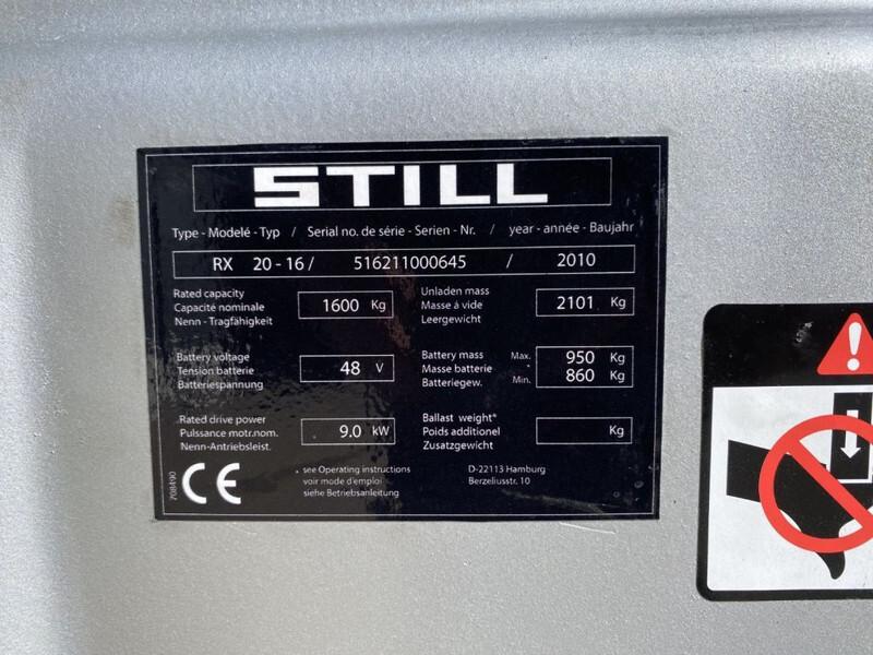 Carrello elevatore elettrico RX 20-16 1.6 ton Duplex Freelift Sideshift Elektra Heftruck RX 20-16 1.6 ton Duplex Freelift Sideshift Elektra Heftruck- Photo 4
