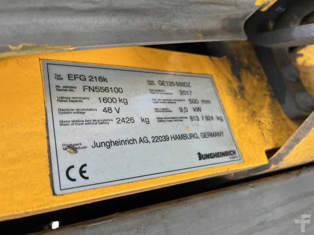 Carrello elevatore elettrico Jungheinrich EFG216k Jungheinrich EFG216k- Photo 4