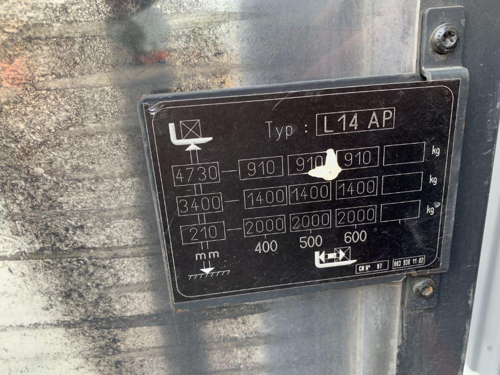 Wózek wys. podnoszenia Linde L14AP Linde L14AP- Photo 5