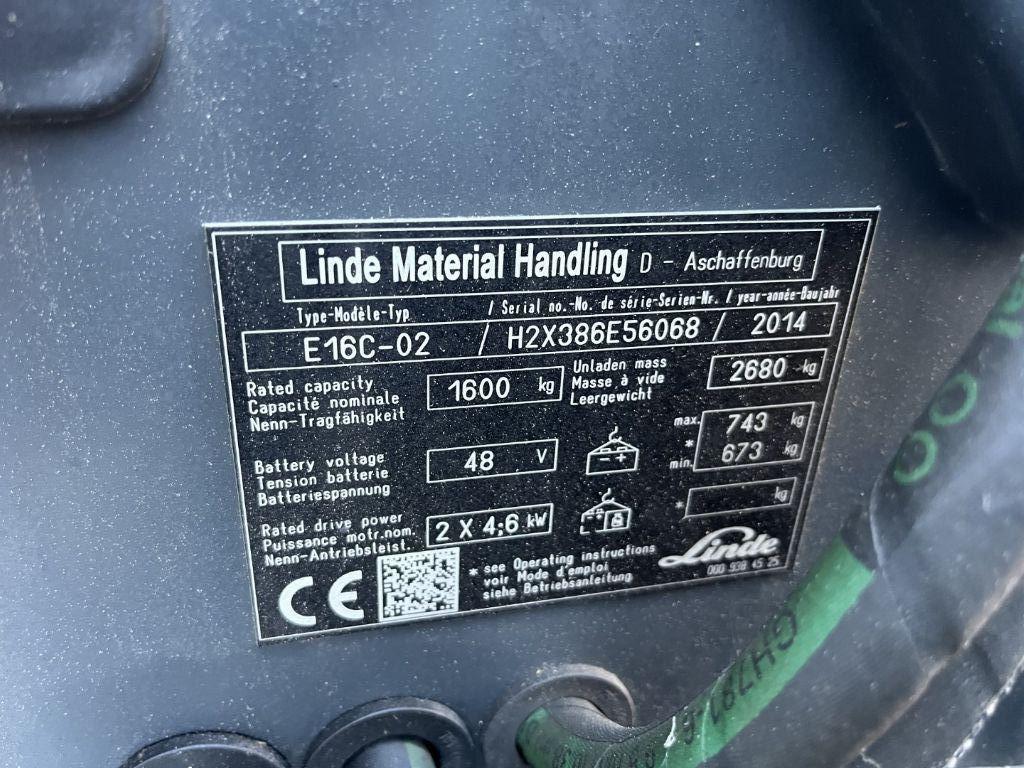 Wózek widłowy elektryczny Linde E16C-02 Linde E16C-02- Photo 4