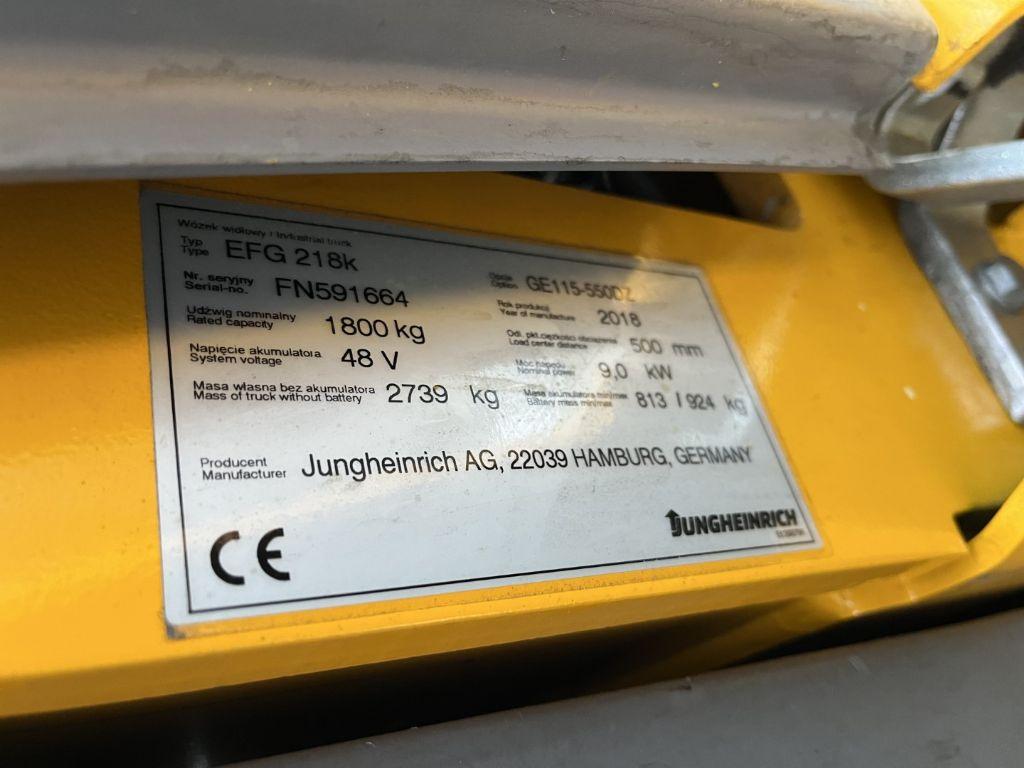 Carrello elevatore elettrico Jungheinrich EFG218k Jungheinrich EFG218k- Photo 4