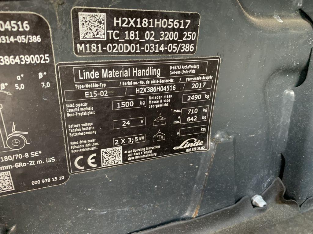 Electric forklift Linde E15-02 Linde E15-02- Photo 4