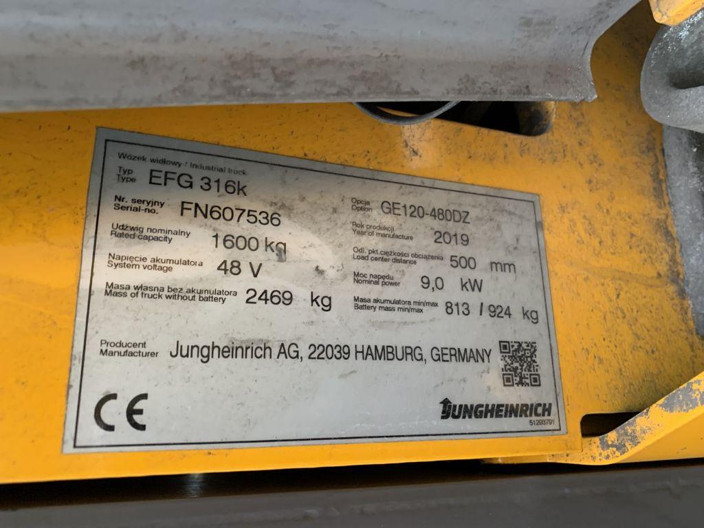 Carrello elevatore elettrico Jungheinrich EFG316k Jungheinrich EFG316k- Photo 4