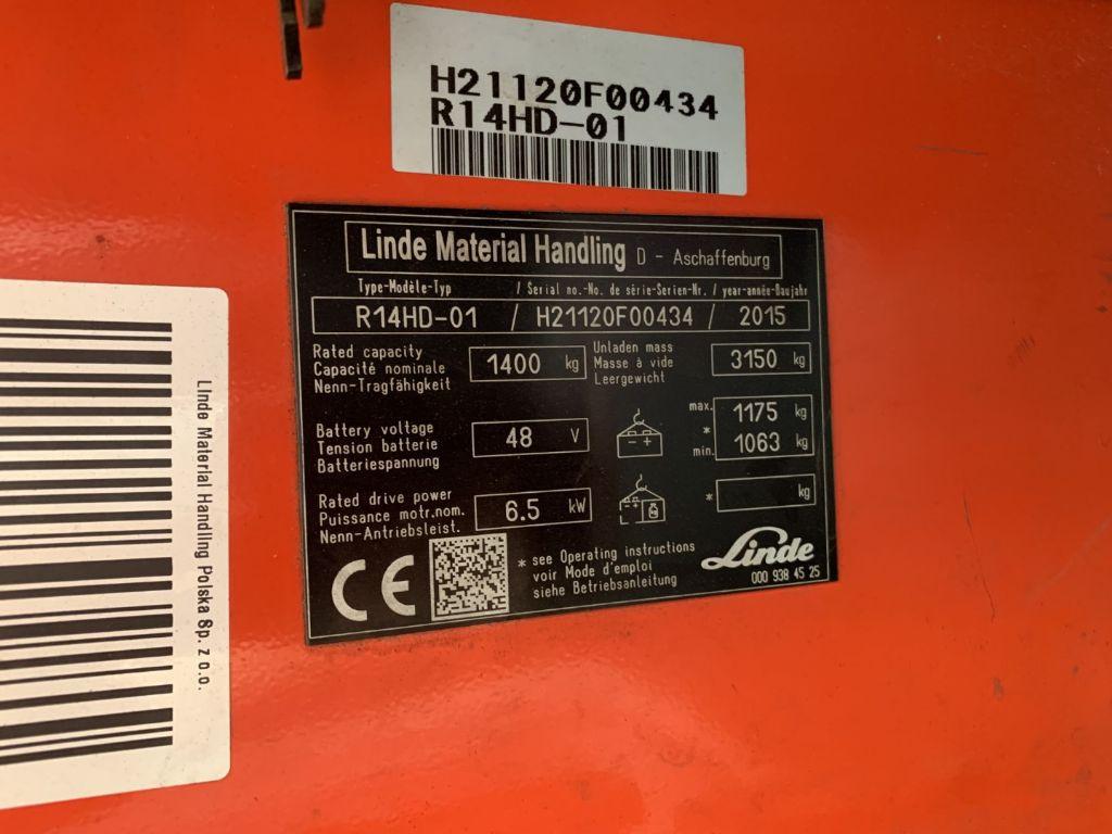 Carrello retrattile Linde R14HD-01 Linde R14HD-01- Photo 4