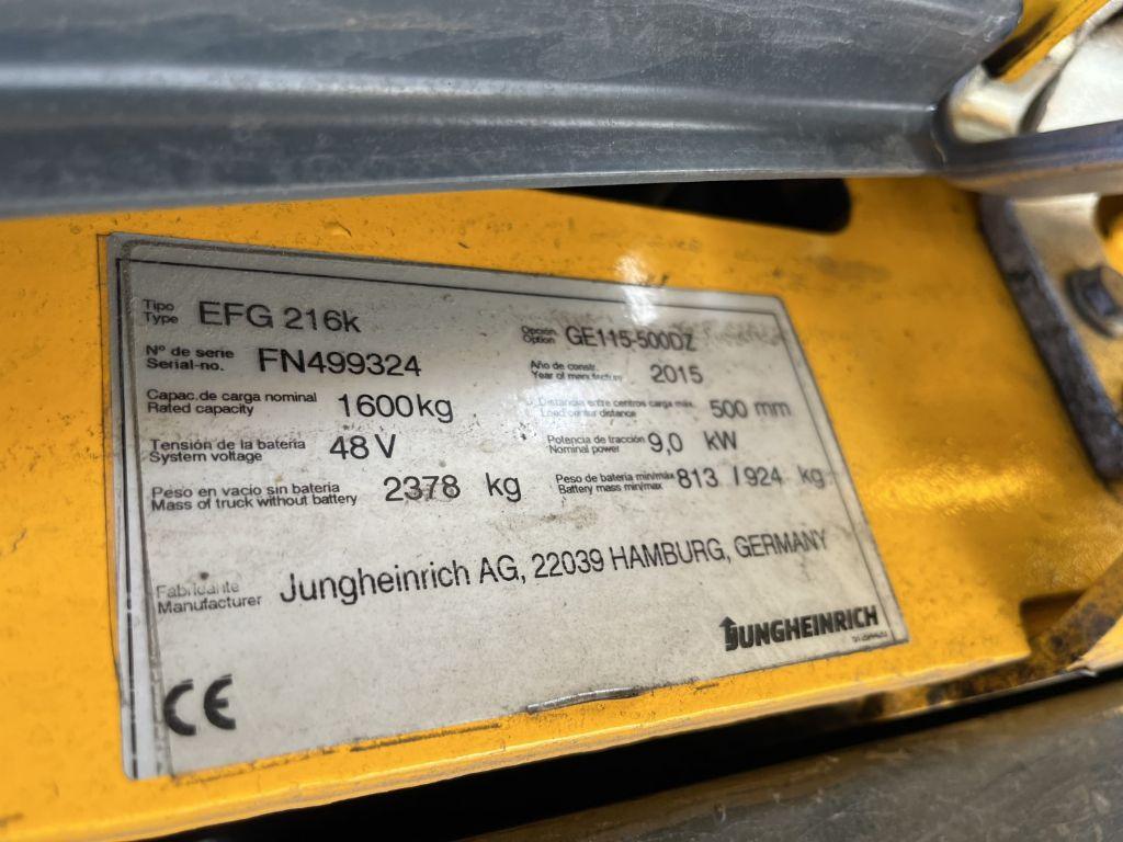 Carrello elevatore elettrico Jungheinrich EFG216k Jungheinrich EFG216k- Photo 4