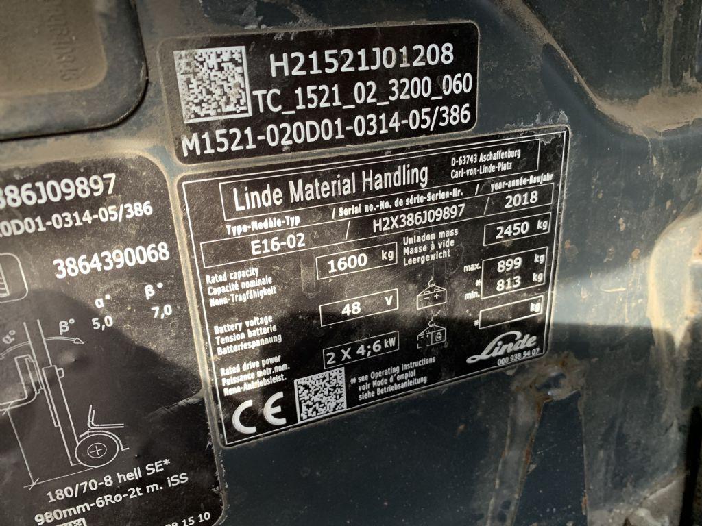 Wózek widłowy elektryczny Linde E16-02 Linde E16-02- Photo 4