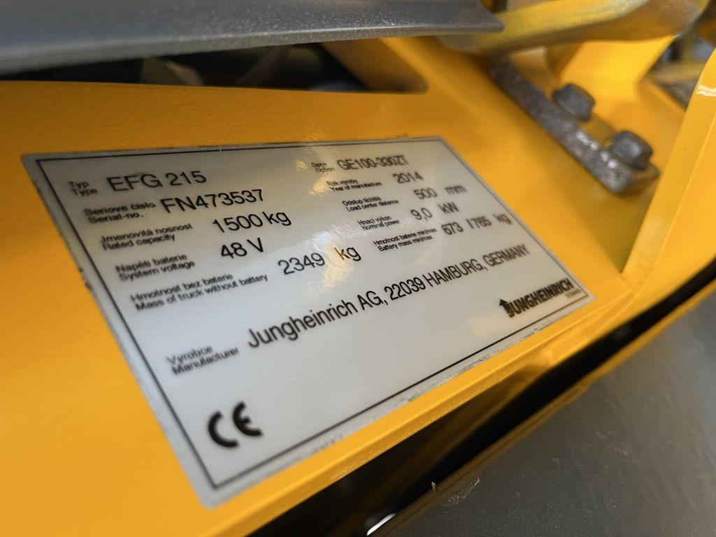 Carrello elevatore elettrico Jungheinrich EFG215 Jungheinrich EFG215- Photo 4