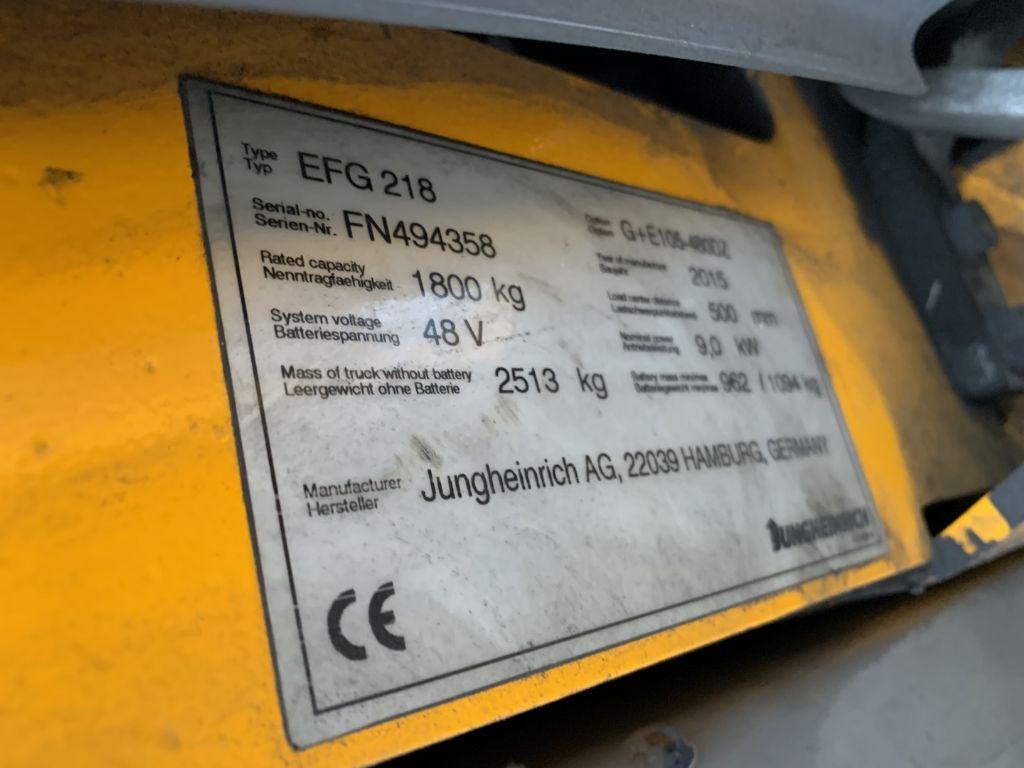 Carrello elevatore elettrico Jungheinrich EFG218 Jungheinrich EFG218- Photo 4