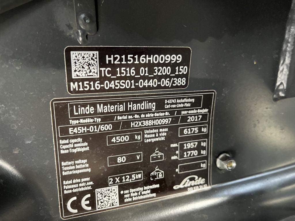 Wózek widłowy elektryczny Linde E45H-01/600 Linde E45H-01/600- Photo 4
